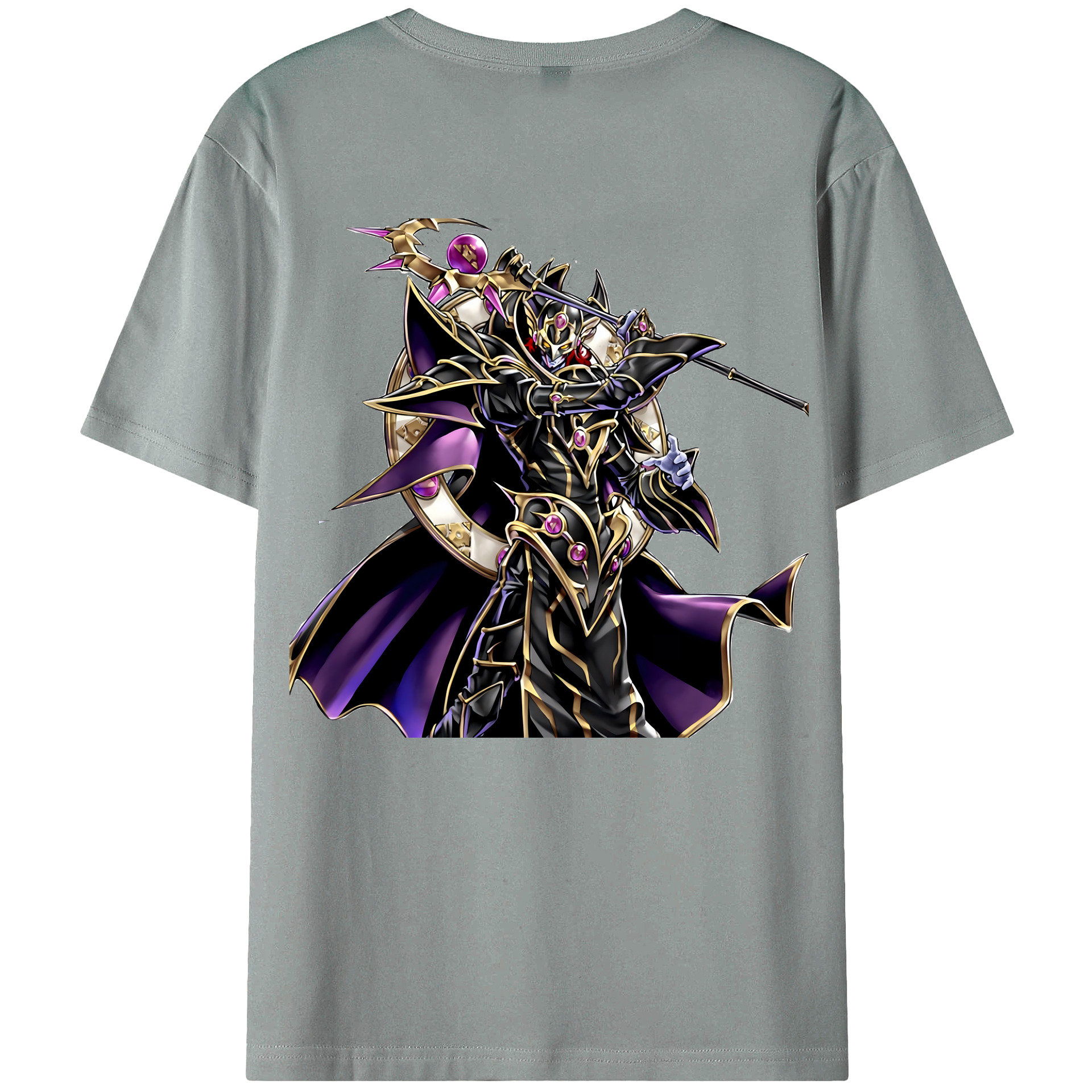 （画像用） 遊☆戯☆王 Yu-Gi-Oh! 綿100％ メンズ半袖Tシャツ（バックプリント） 通気性